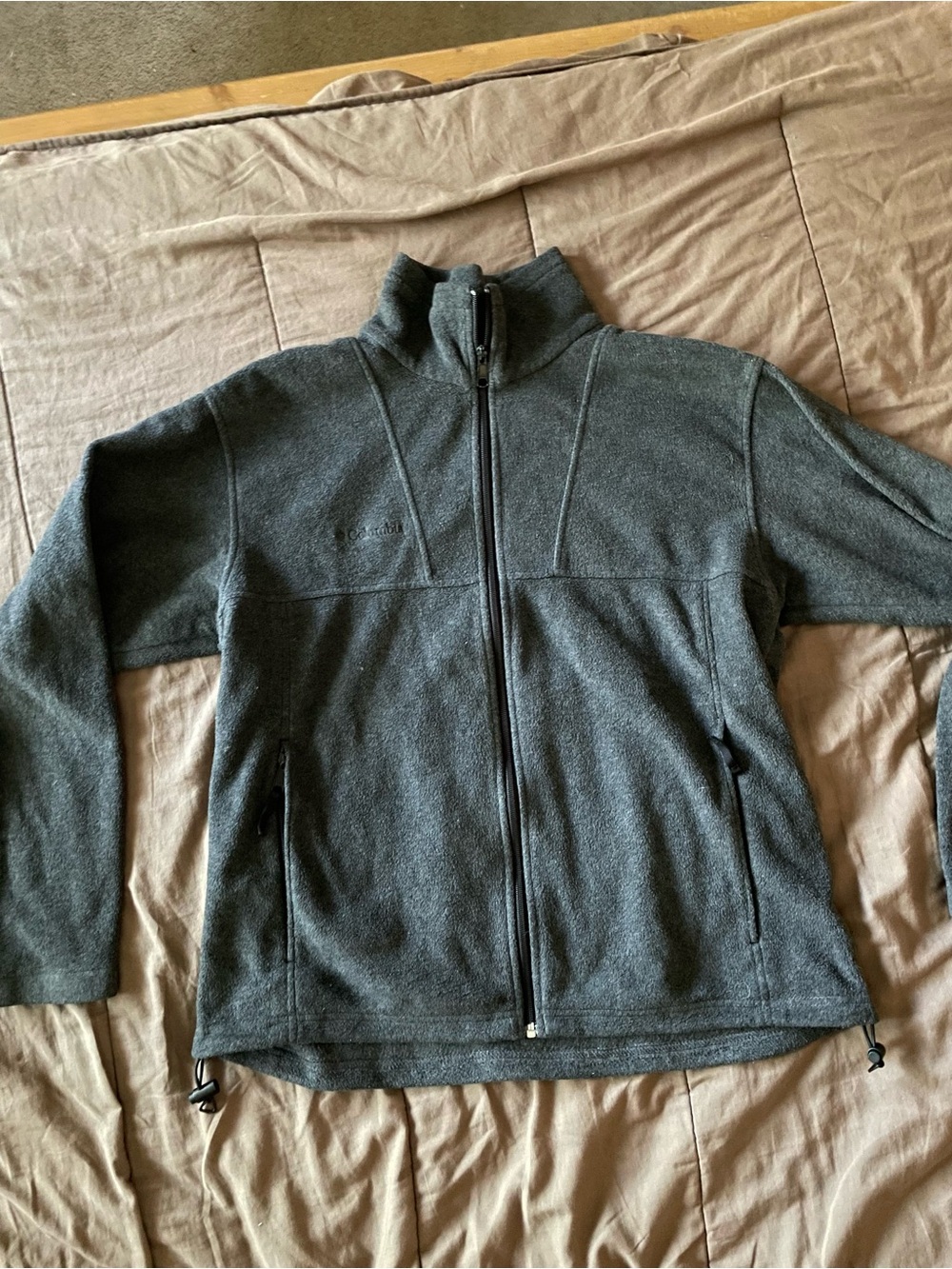 Columbia Men's Dark Gray Full-Zip Fleece Jacket